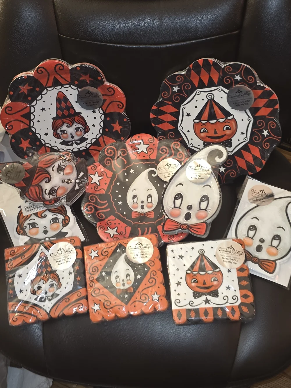 Johanna Parker Halloween Paper Linen set-10 Piece Lot HARD TO FIND